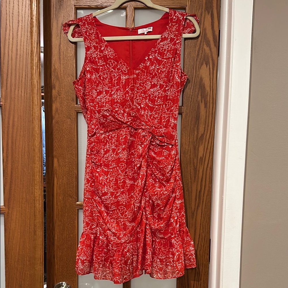 Parker Scarlet Floral Mini Dress​​ - Picture 3 of 7